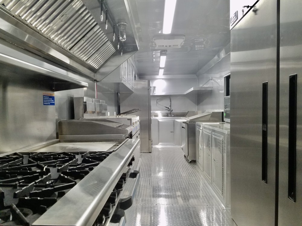 inside a food truck trailer