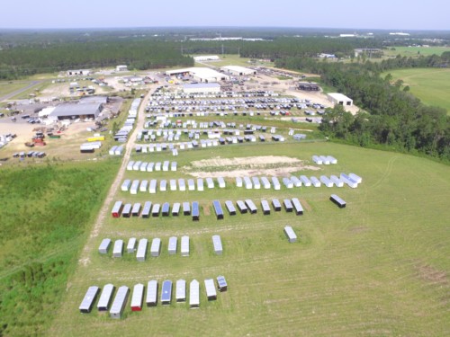 aerial view of Renown Concession Trailers headquarters