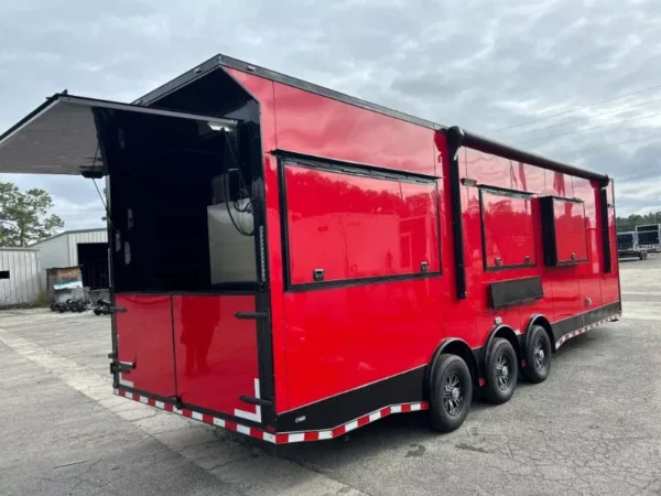 2024 8.5X30 TTA BBQ TRAILER WITH ROTATING DIGITAL SMOKER