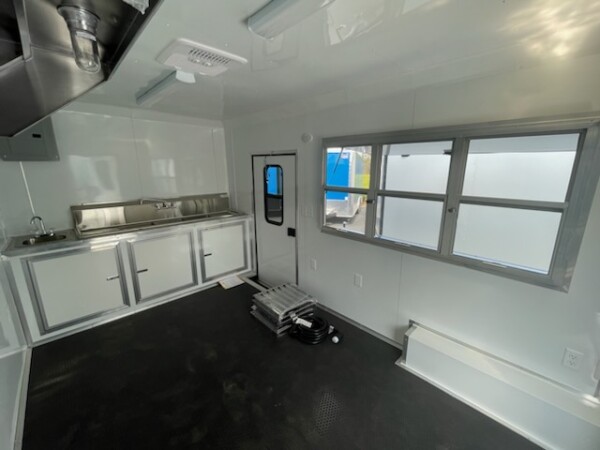 inside food truck trailer