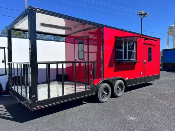 food truck trailer for sale with porch