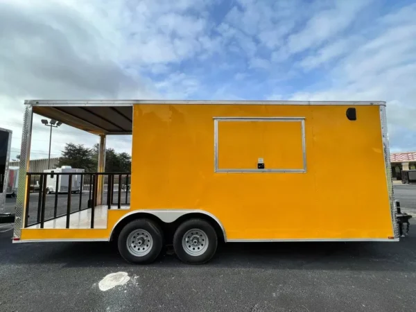 Yellow concession trailer for sale