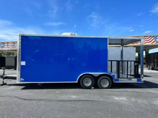 2024 8.5X20 TA3 DEEP BLUE FOOD TRAILER Stock #43348