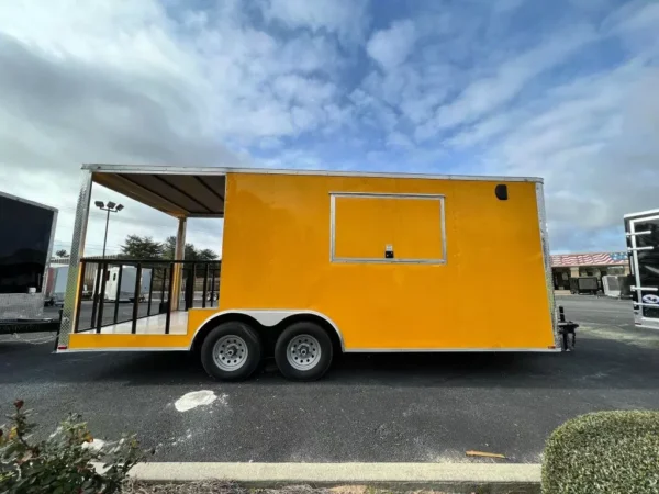 Yellow concession trailer for sale