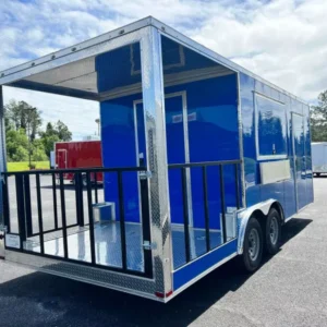 2024 8.5X20 TA3 DEEP BLUE FOOD TRAILER Stock #43348