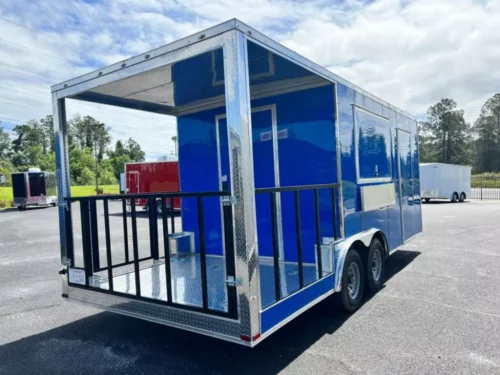 2024 8.5X20 TA3 DEEP BLUE FOOD TRAILER Stock #43348