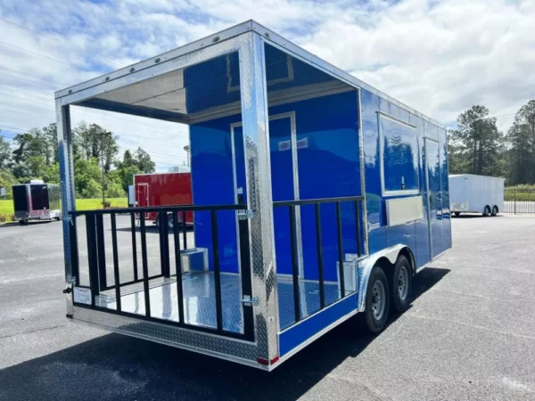 2024 8.5X20 TA3 DEEP BLUE FOOD TRAILER Stock #43348