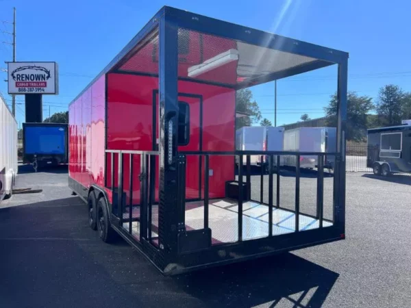 food truck trailer for sale with porch