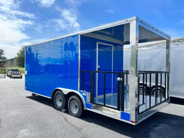 2024 8.5X20 TA3 DEEP BLUE FOOD TRAILER Stock #43348