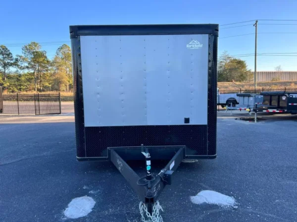 8.5 x 16 Silver Concession Trailer with Blackout package for sale