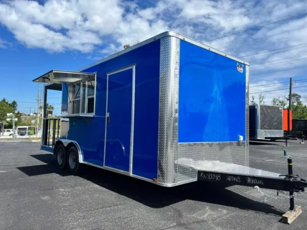 2024 8.5X20 TA3 DEEP BLUE FOOD TRAILER Stock #43348