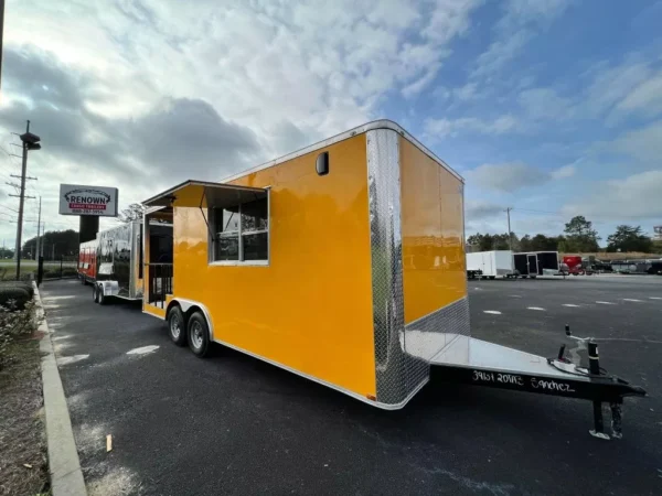 Yellow concession trailer for sale