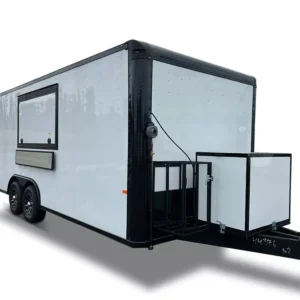 8.5X20 TA WHITE BLACKOUT CONCESSION TRAILER - FULLY EQUIPPED