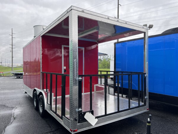 8.5 X 22 TA3 BBQ Trailer | Food Trailer | New Instock in Red