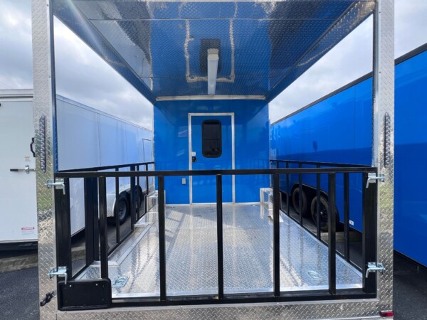 8.5 X 24 TA3 BBQ Trailer in Blue | 2024 Food Trailer | New In Stock