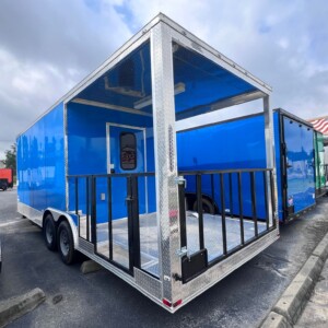 8.5 X 24 TA3 BBQ Trailer in Blue | 2024 Food Trailer | New In Stock