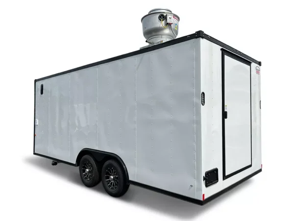 8.5X20 TA WHITE BLACKOUT CONCESSION TRAILER - FULLY EQUIPPED