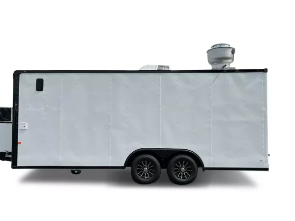 8.5X20 TA WHITE BLACKOUT CONCESSION TRAILER - FULLY EQUIPPED