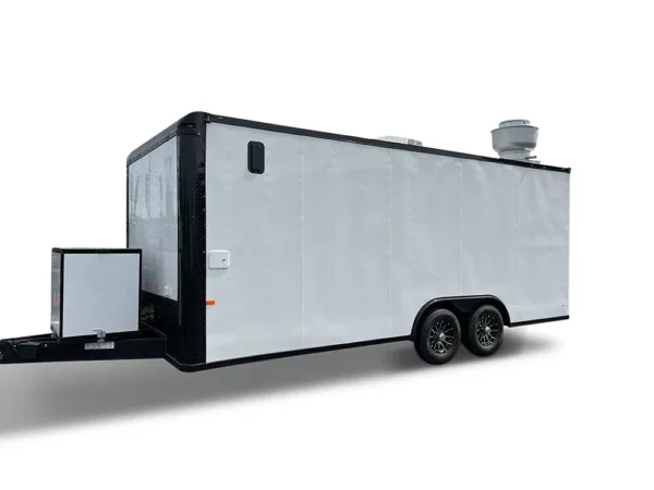 8.5X20 TA WHITE BLACKOUT CONCESSION TRAILER - FULLY EQUIPPED