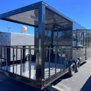 Black BBQ Trailer for SALE - 2024 8.5X24 TA3