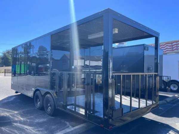 Black BBQ Trailer for SALE - 2024 8.5X24 TA3