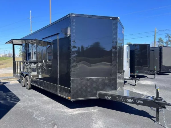 Black BBQ Trailer for SALE - 2024 8.5X24 TA3