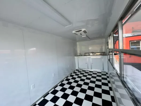 inside 7X16 food truck trailer