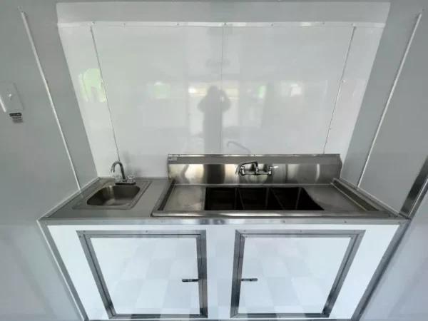 inside 7X16 food truck trailer