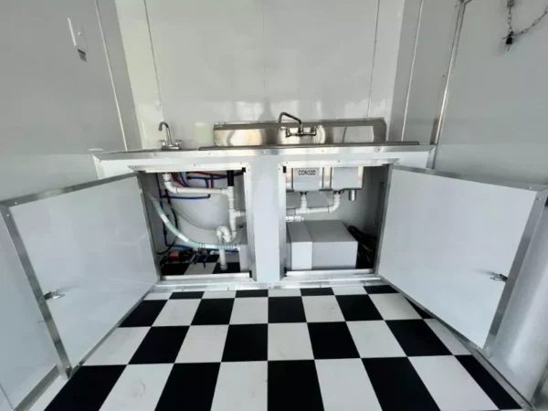 inside 7X16 food truck trailer