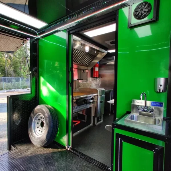 8.5 x 28 concession / food truck trailer for sale with equipment