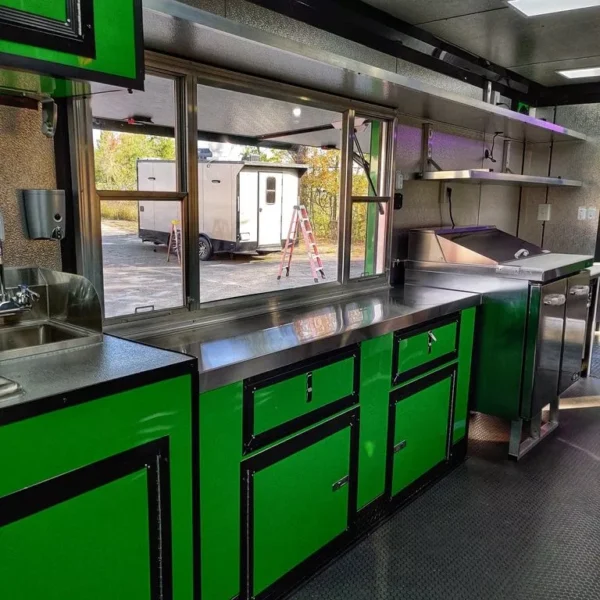 8.5 x 28 concession / food truck trailer for sale with equipment