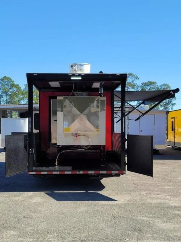 bbq trailer with equipment and digital smoker