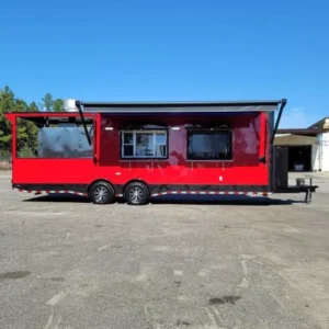 bbq trailer with equipment and digital smoker