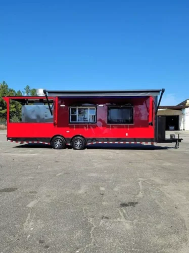 bbq trailer with equipment and digital smoker