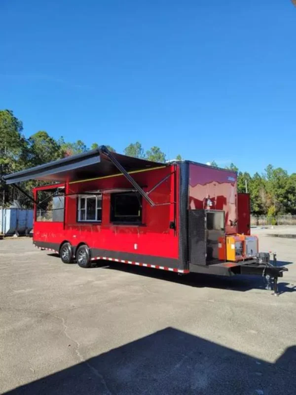 bbq trailer with equipment and digital smoker