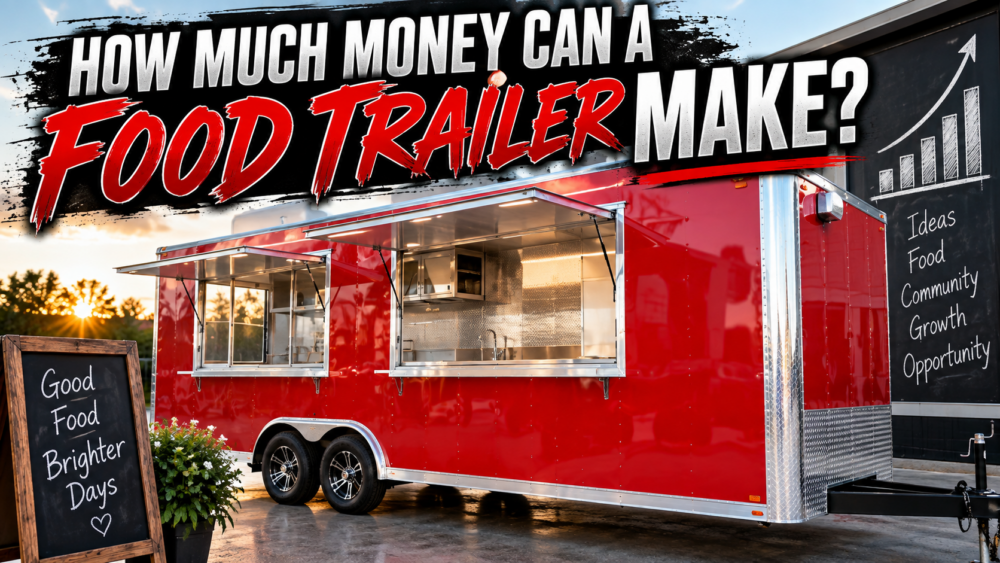 Food trailer business showing how much money a food trailer can make